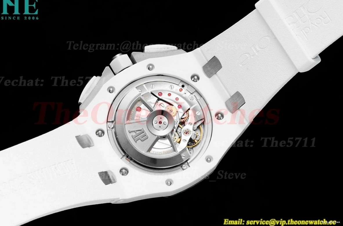 Ceramic Offshore White A3126 RU APF 44mm Oak Royal Stk 0509